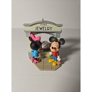 Hallmark Keepsake Disney Mickey Mouse Minne Window Shopping Christmas Ornament